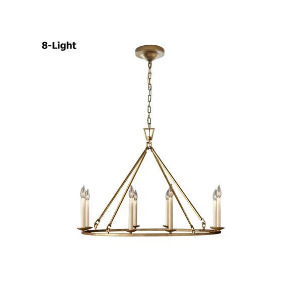 brass round chandelier