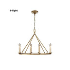brass round chandelier