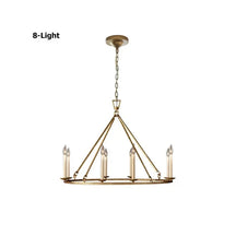 brass round chandelier