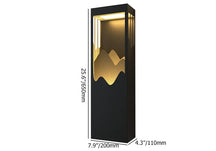 layered cuboid outdoor sconce