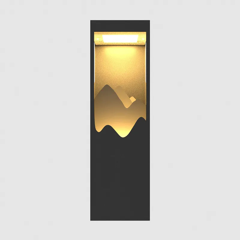 layered outdoor wall sconce
