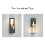 cuboid outdoor sconce