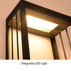 layered cuboid outdoor sconce