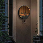layered mountain pattern sconce