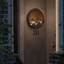 layered mountain pattern sconce