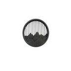 led layered mountain pattern sconce