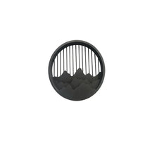 led layered mountain pattern sconce