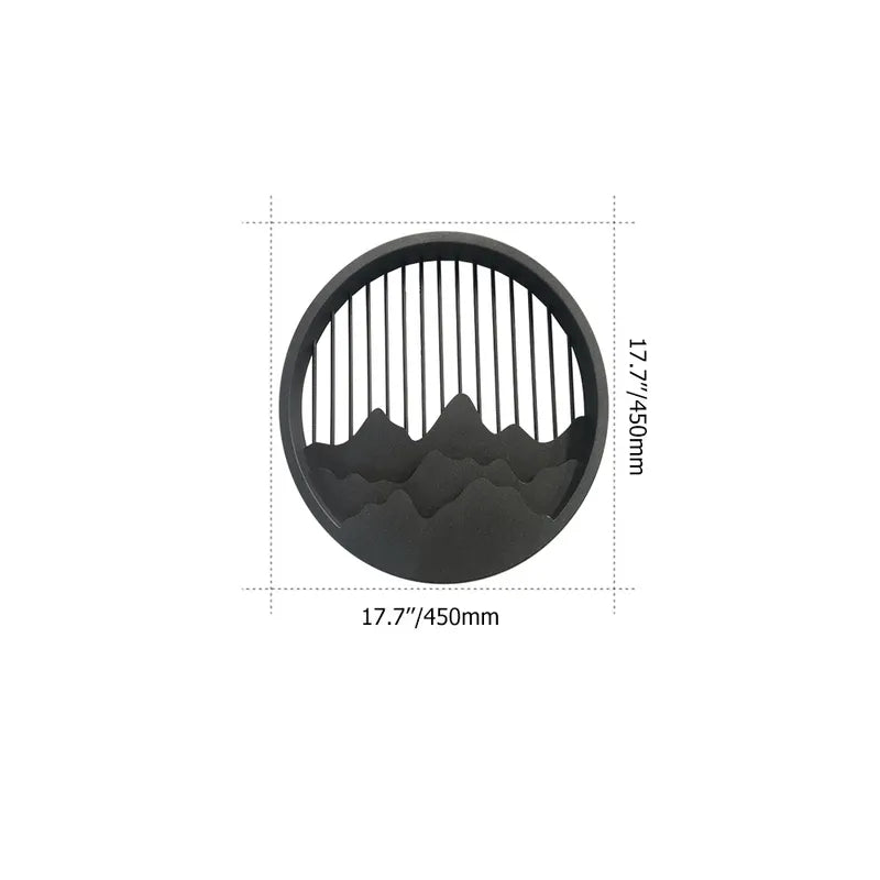 layered mountain pattern sconce