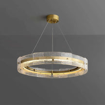 brass ring chandelier