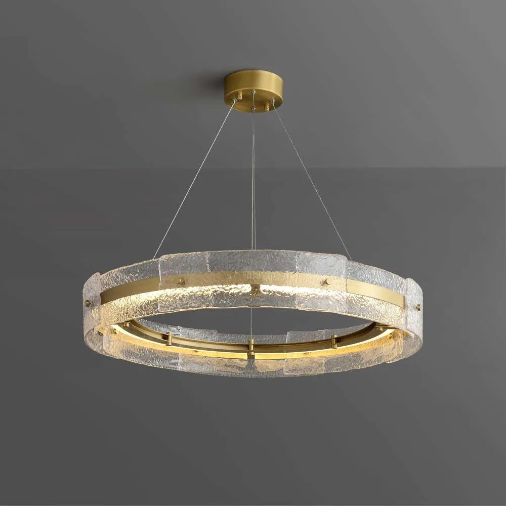brass ring chandelier