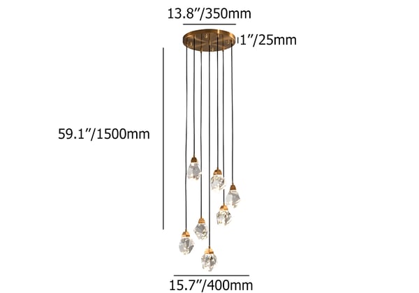 led foyer chandelier