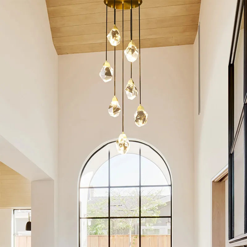 entryway crystal chandelier