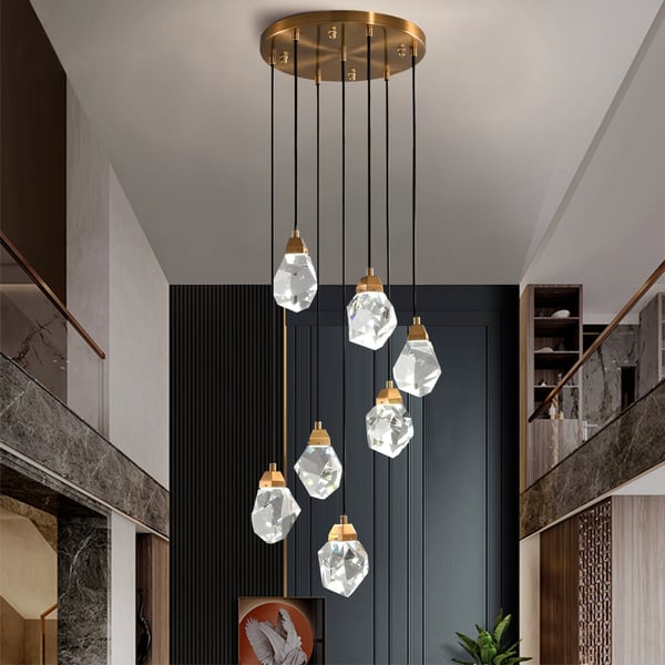 led 7-light chandelier