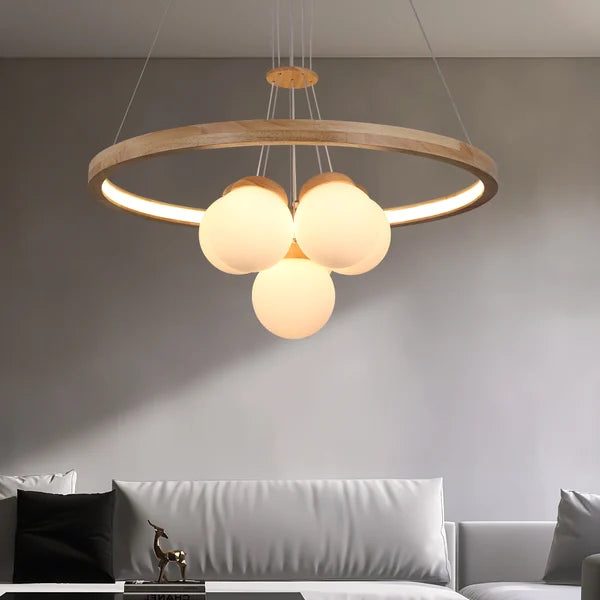 rustic wood chandelier