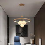 wood chandelier