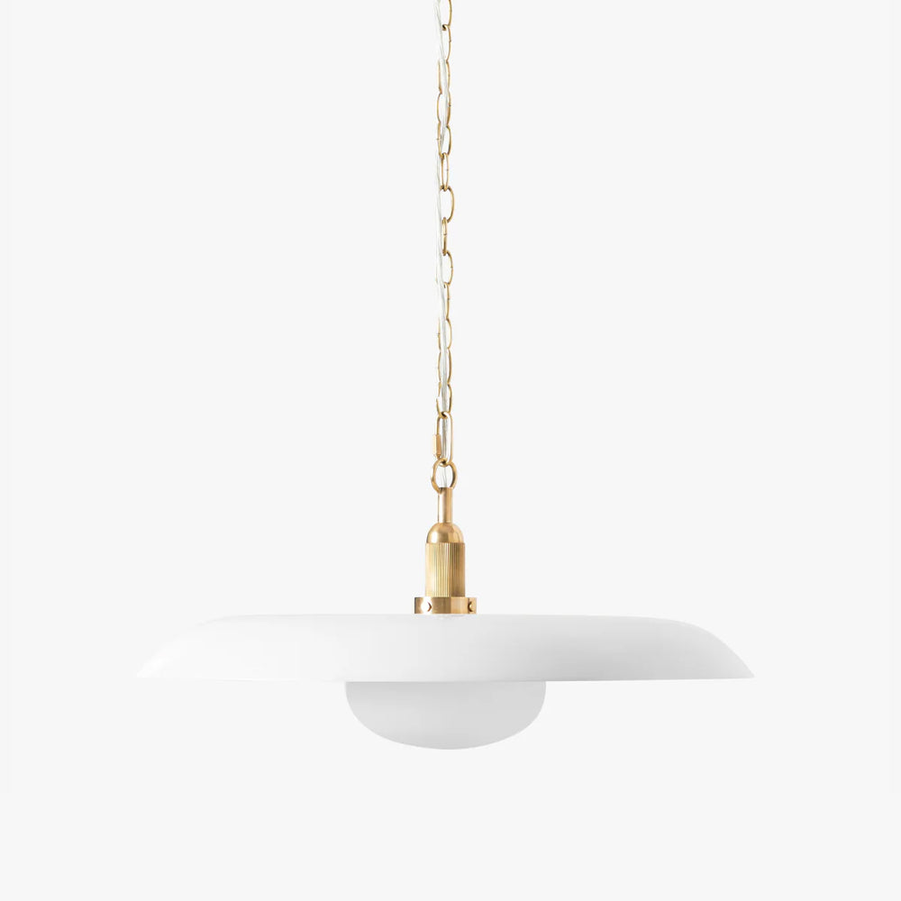 Letterly Fluted Glass Pendant Light