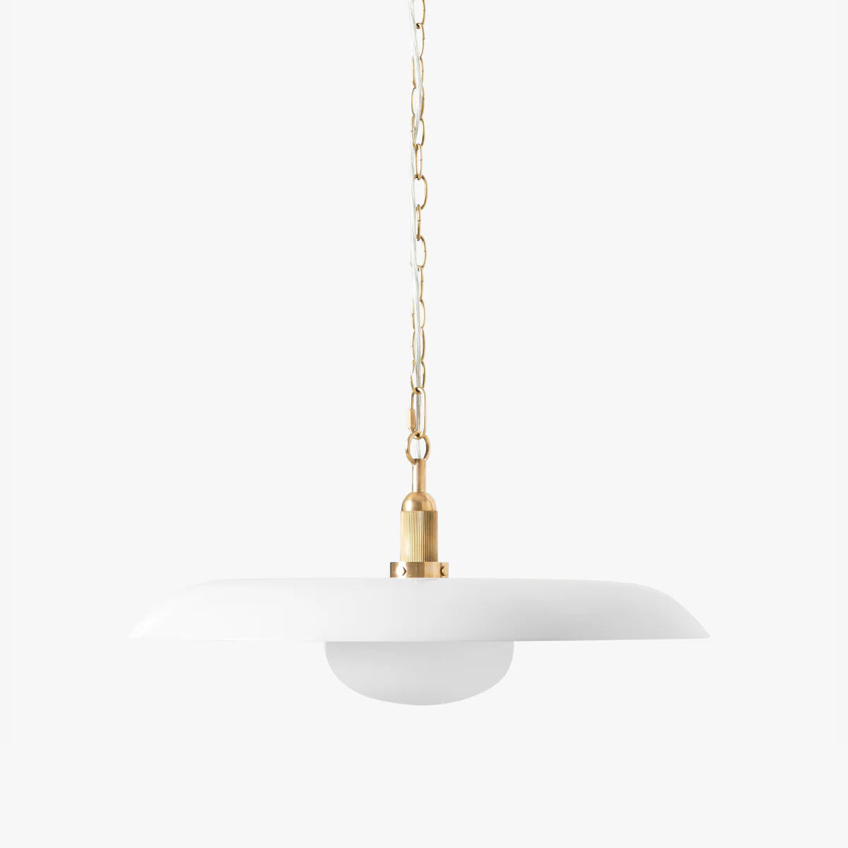 Letterly Fluted Glass Pendant Light