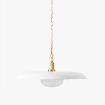 Letterly Fluted Glass Pendant Light