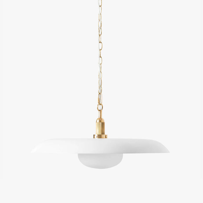 Letterly Fluted Glass Pendant Light