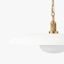 Letterly Fluted Glass Pendant Light