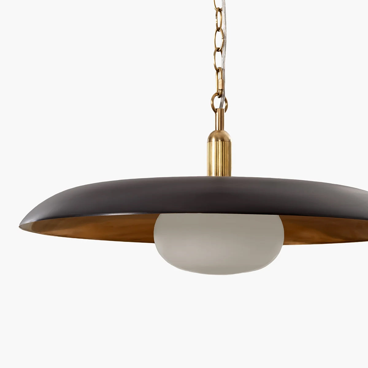Letterly Fluted Glass Pendant Light