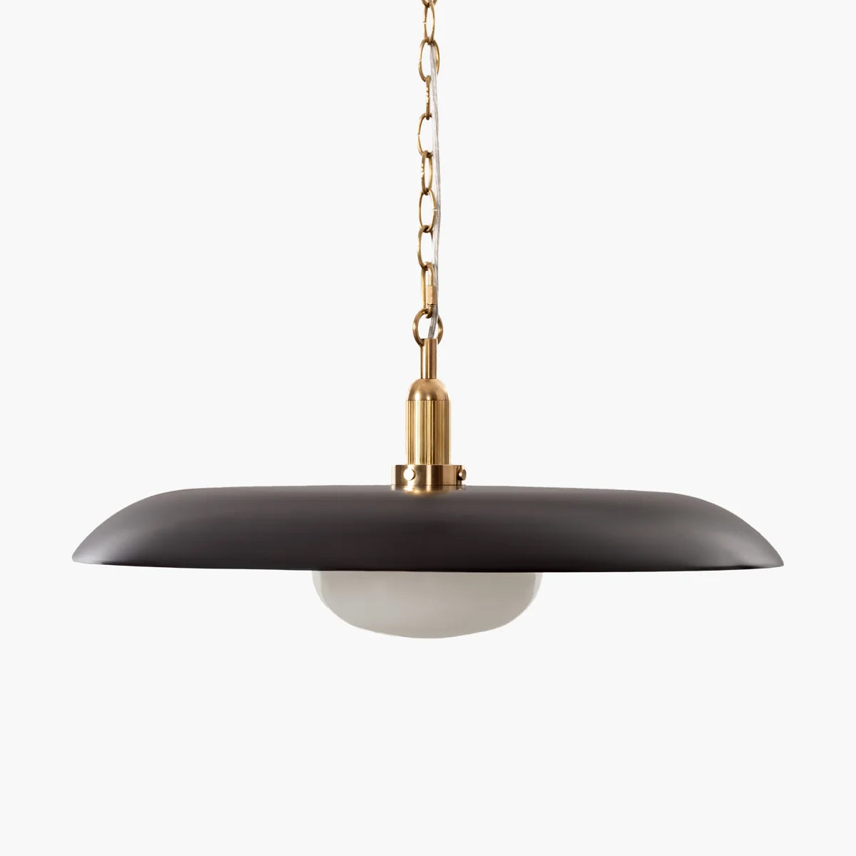 Letterly Fluted Glass Pendant Light