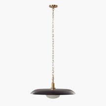 Letterly Fluted Glass Pendant Light