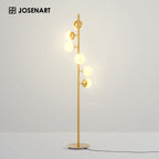 gold floor lamp