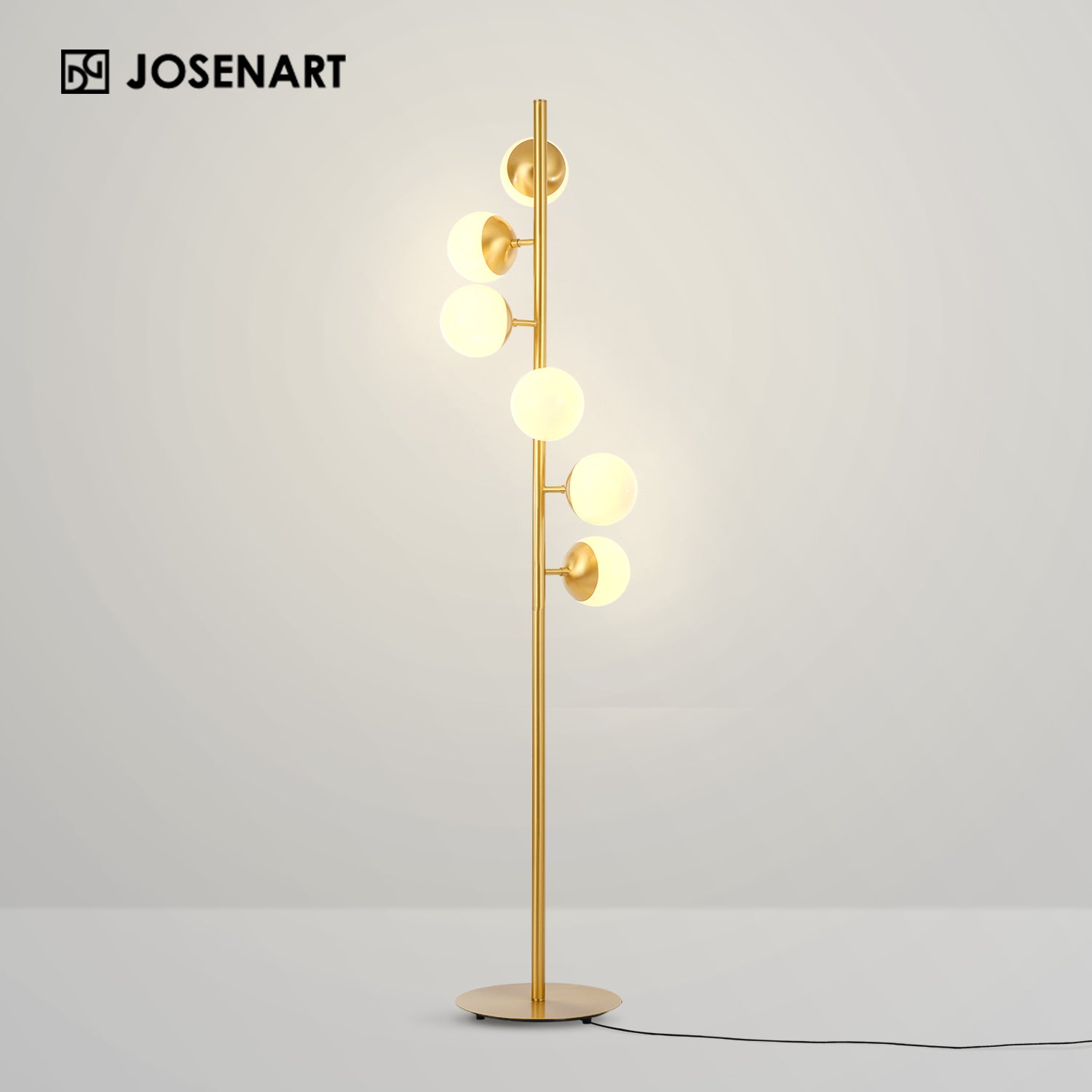 gold floor lamp