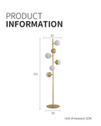 opal glass living room floor lamp