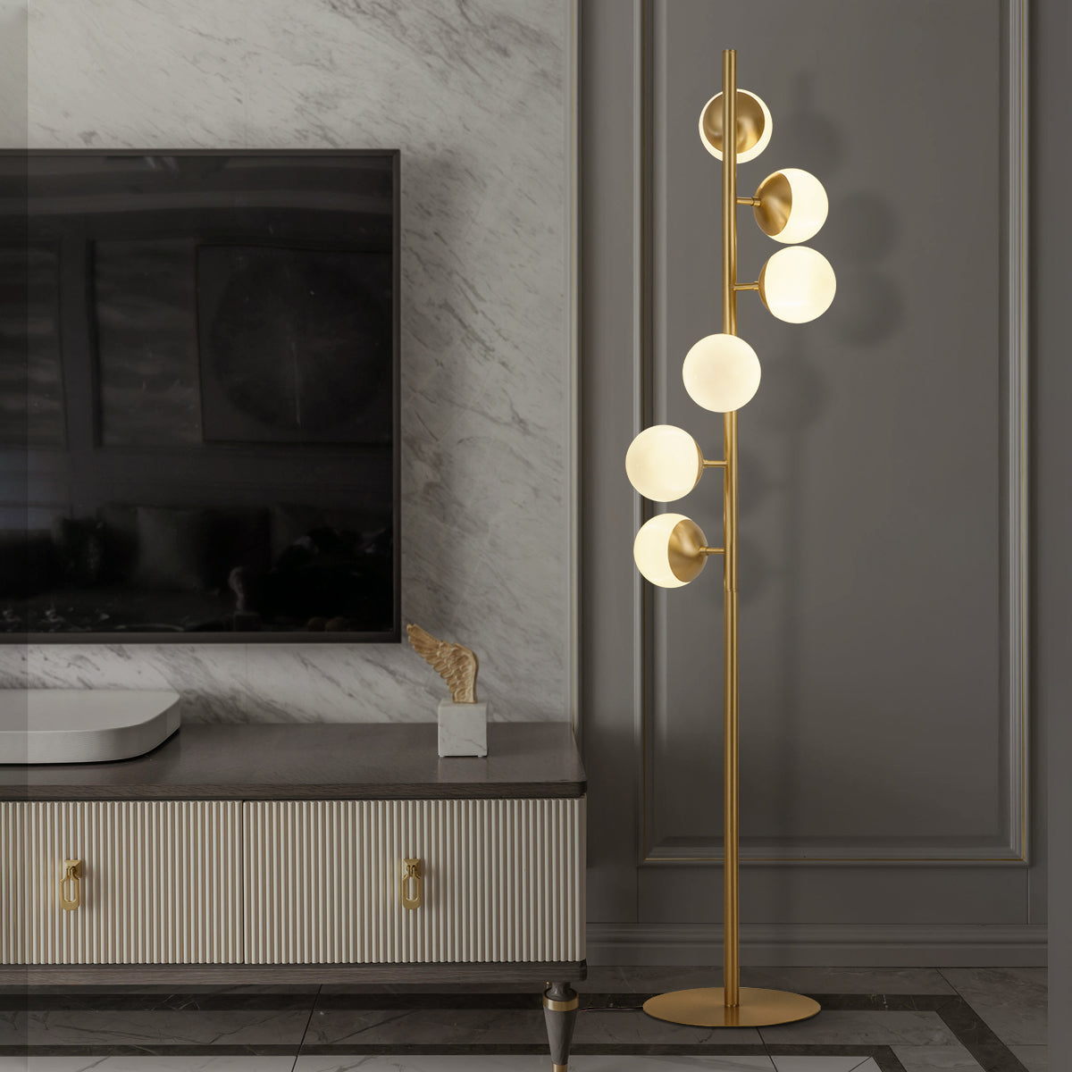 opal glass floor lamp