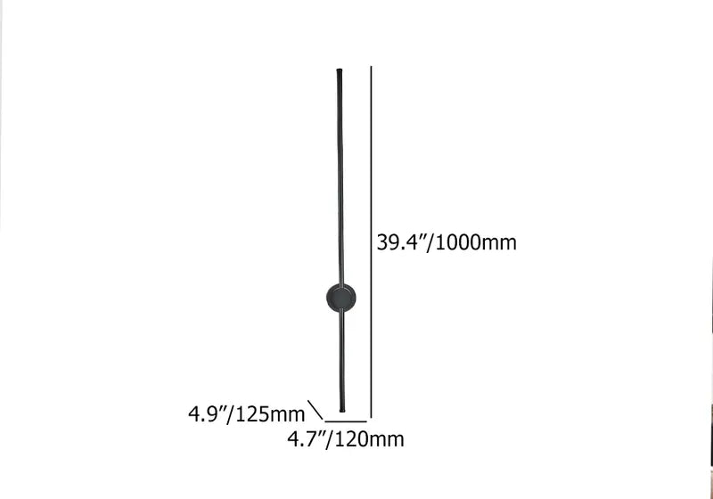 black minimalist wall lighting