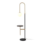 black wood lamp