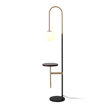 black wood lamp