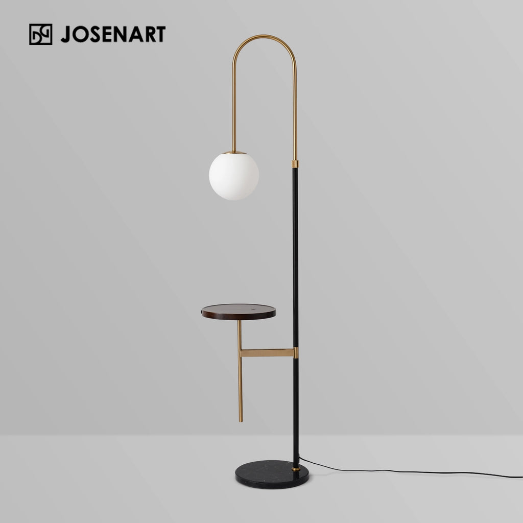 black arc floor lamp
