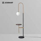 black arc floor lamp