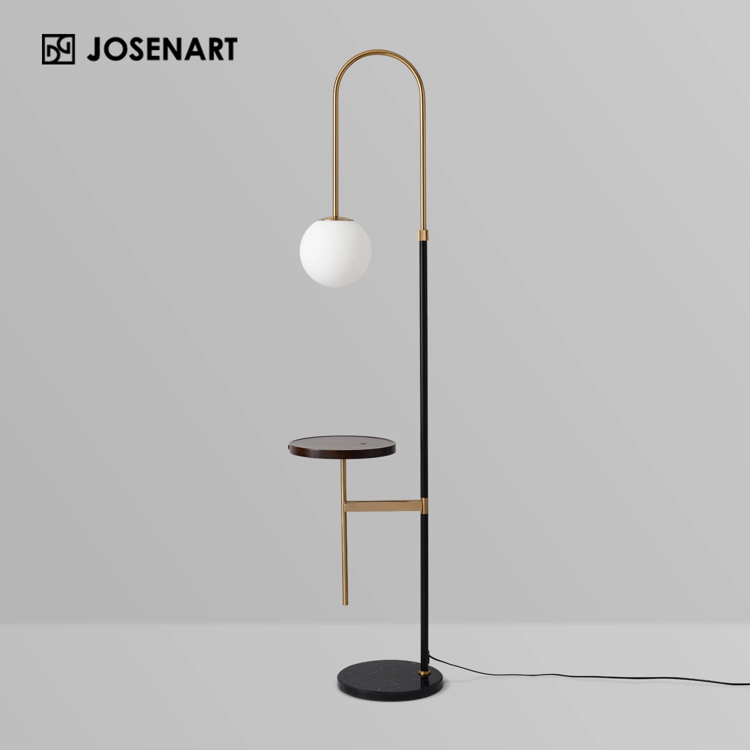 black arc floor lamp