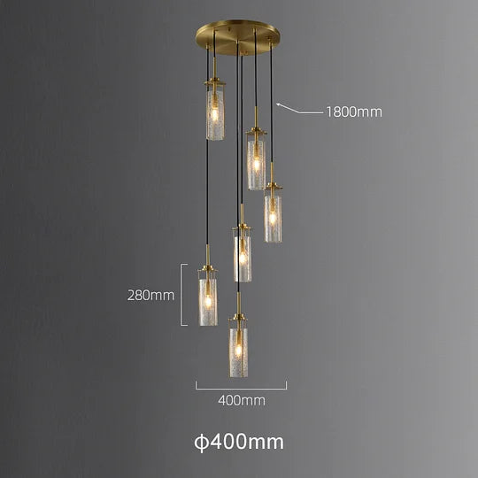 6-light chandelier