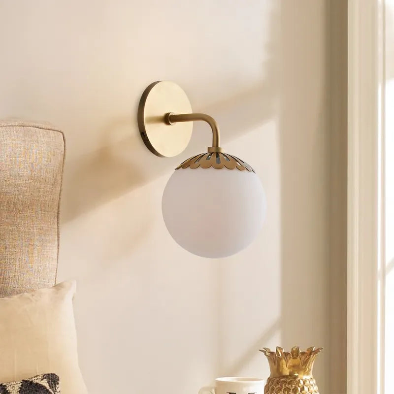 dewdrop globe sconce