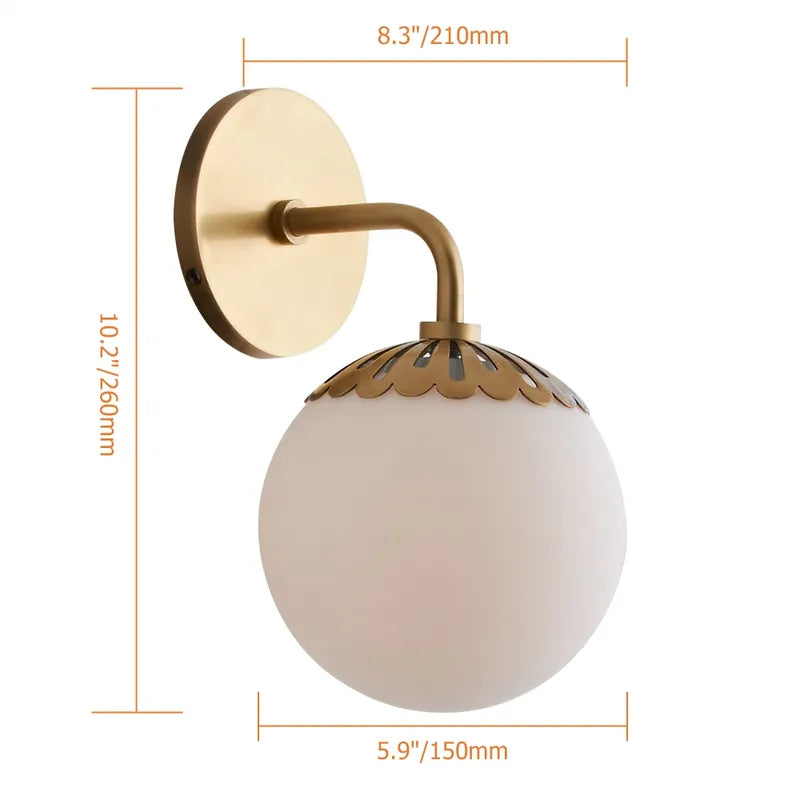 dewdrop globe sconce