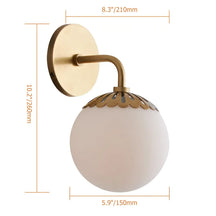 dewdrop globe sconce