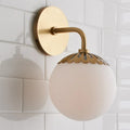 globe shade wall sconce