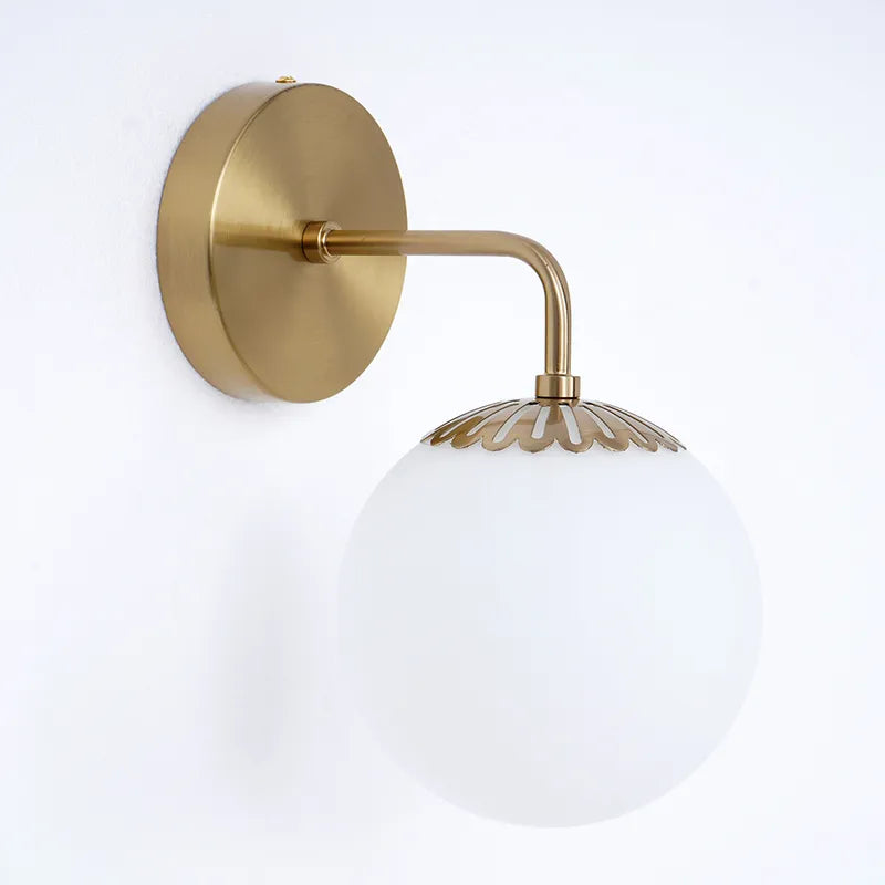 dewdrop globe wall sconce