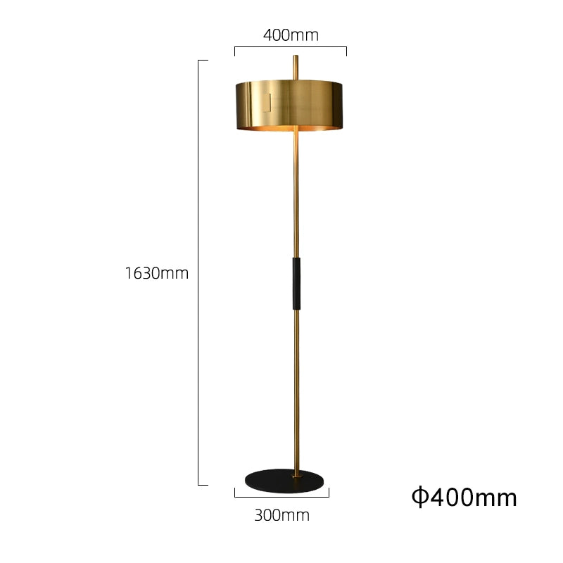 brass floor lamp