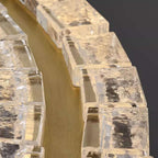 crystal chandelier with chrome accents