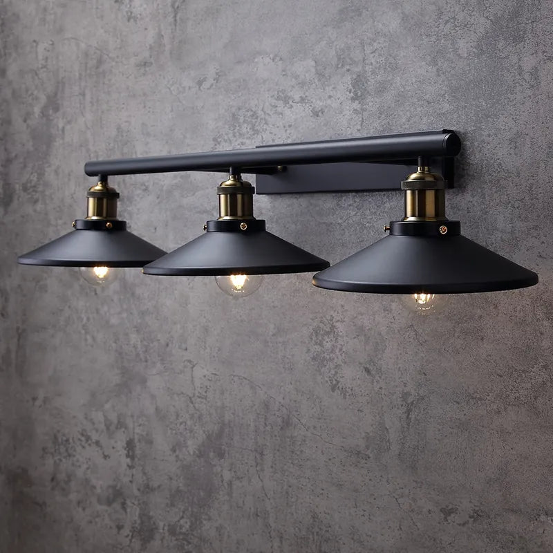 stylish black metal fixtures