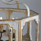 rustic lantern chandelier