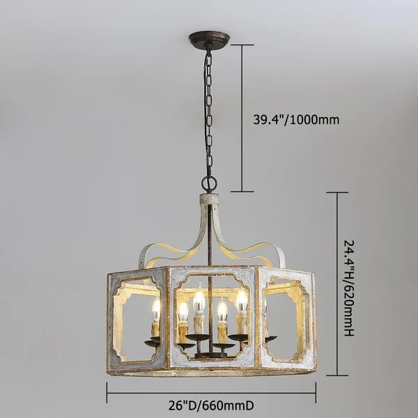 rustic candle chandelier