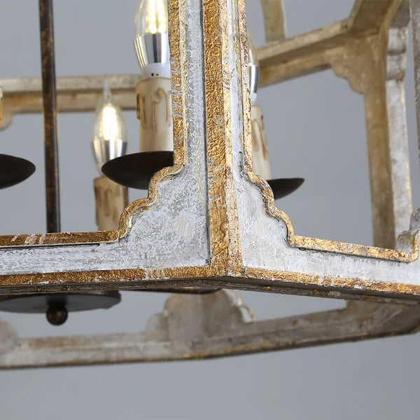 8-light lantern chandelier