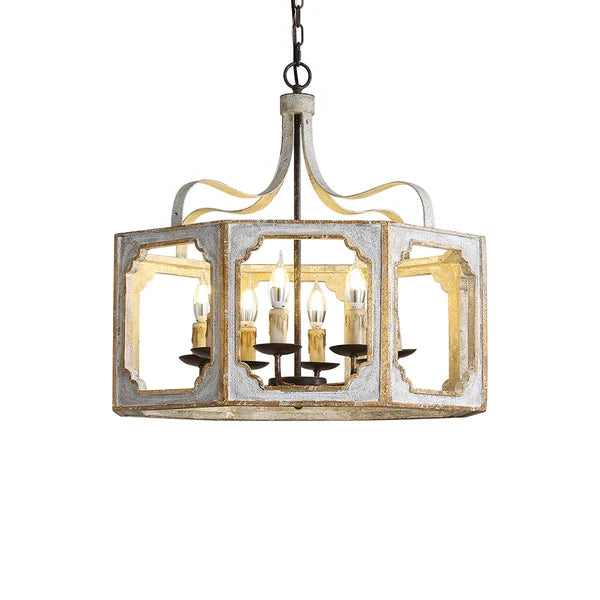 rustic led chandelier